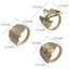 Metal Leaf Napkin Ring (Set Of 6)
