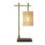 Lampe de table de chambre à coucher Nordic Home Creative, romantique, bureau d'étude, lampe de chevet, lampe de table en bambou Moonstone 110V