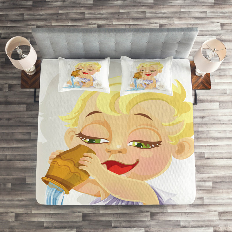 Coverlet, King Bedspread + 2 Shams