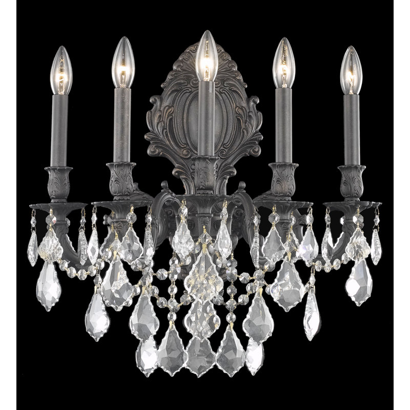 Cristal taillé royal monarque Mardochée, 5, H 24 po x l 21 po x P 21 po, Bronze foncé