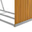 Porte-bûches en acier galvanisé 47,2 po x 17,7 po x 82,7 po-2120662026