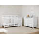 Portofino Convertible Standard Crib and Changer Combo Nursery Furniture Set