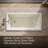 60" x 30" Drop In Whirlpool Acrylic Bathtub with Heater-51403865-51403862