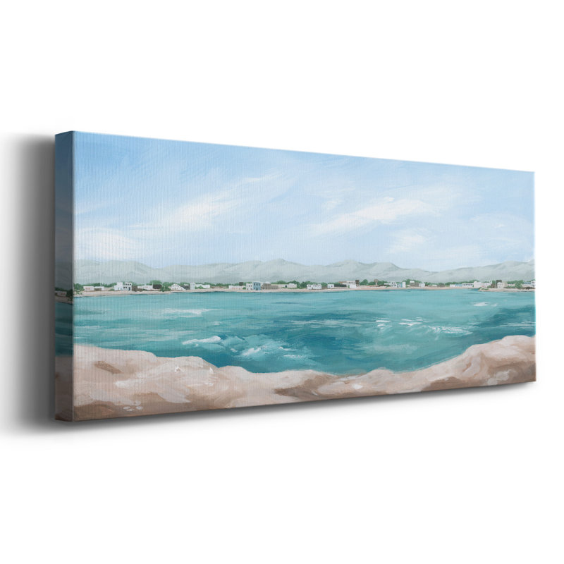 Turquoise Isle III sur impression sur toile, H 8 po x l 20 po x P 1,5 po