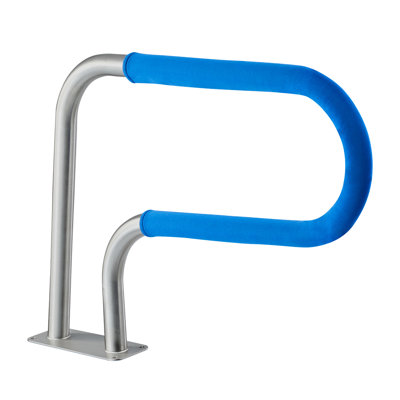 Pool Rail, 31 x 22 inch Pool Handrail, 220 lbs Load Capacity Heavy Duty 304 Stainless Steel Swimming Handrail, Detachable Nonslip Sleeve, Rich Accessories, for Poolside, Water Parks， Spa Centers