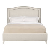 Caroline/Casey Queen Upholstered Low Profile Panel Bed