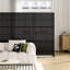 72"x35" Black Metal Outdoor Privacy Screen