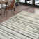 Malbork Striped Gray Ivory Handmade Cowhide Area Rug