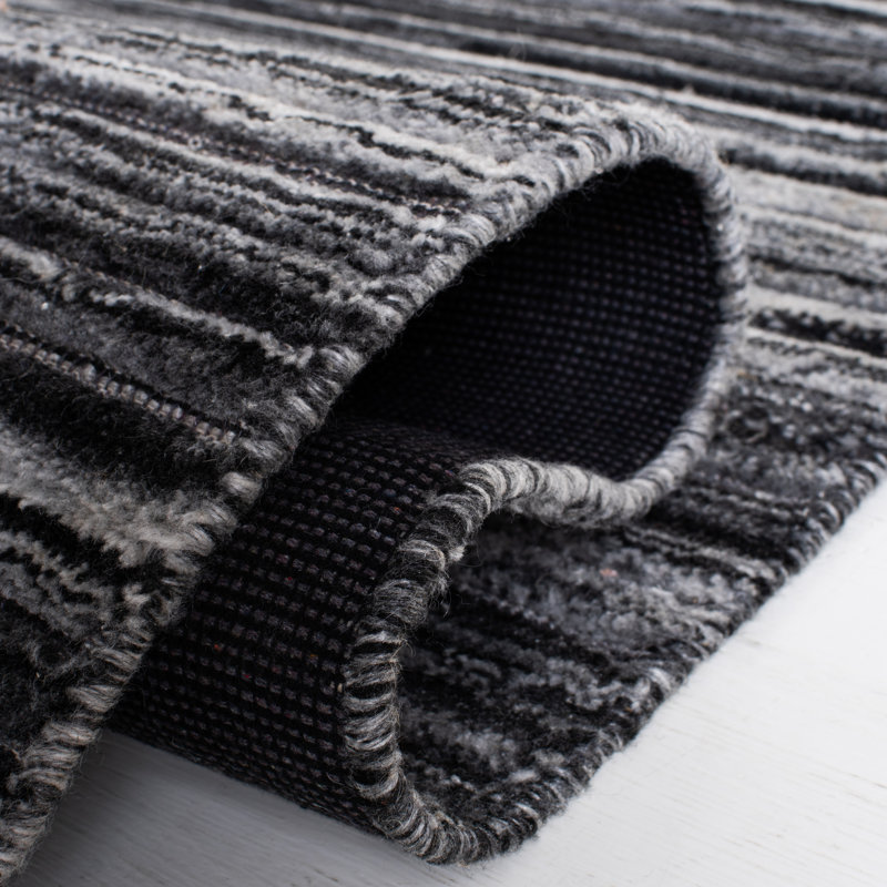 Jenkarlo Hand Woven Performance Striped Rug, Runner 2'3" x 9'