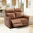 Tayani 54.4" Wide Modern Upholstered Manual Reclining Sofa, Loveseat Recliner Couch