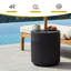 Table d'appoint de patio avec parasol-126450181