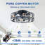 Ventilateur de plafond noir moderne 20 po