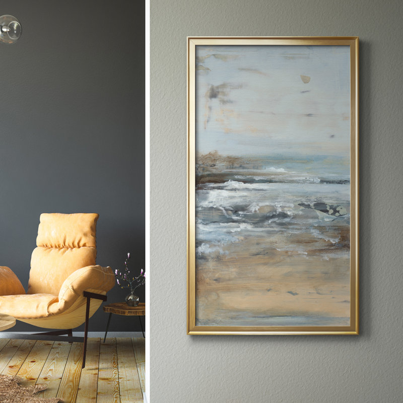 Just Be I - Peinture sur toile encadrée, Doré, H 22,5 po x l 42,5 po x P 1,5 po