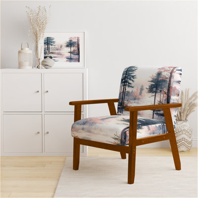 Chaise rembourrée River Forest - Chaise avec accoudoirs Summer Twilight Mist Woodland II