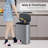 BinMax Stainless Steel Garbage Bin Silent Close Step-on Trash Can for Kitchen Bathroom-93795720