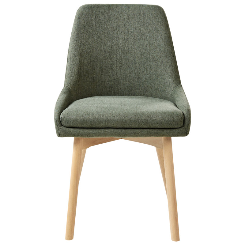 Set of 2 Dining Chairs MELFORT II Fabric , Green