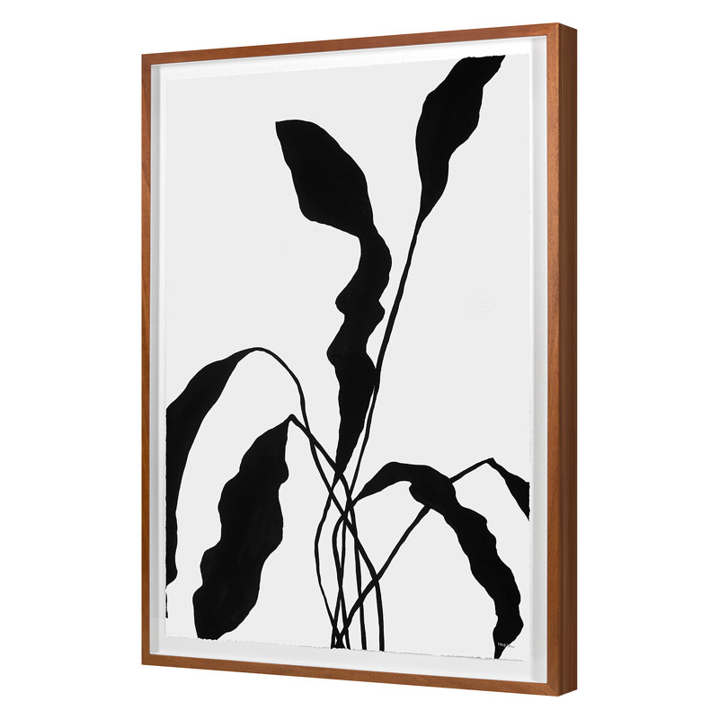 Silhouetted Flower 2 Print by Hable Construction, 55'' H x 37'' W