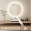 Miroir de salle de bain rond à DEL-198149300