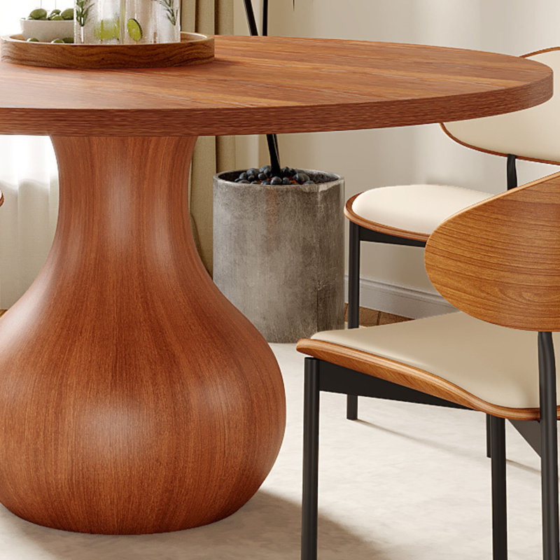 5PCS Solid Wood Dining Table Set with 4 Seats, 29.52"H x 59.05"L x 59.05"W