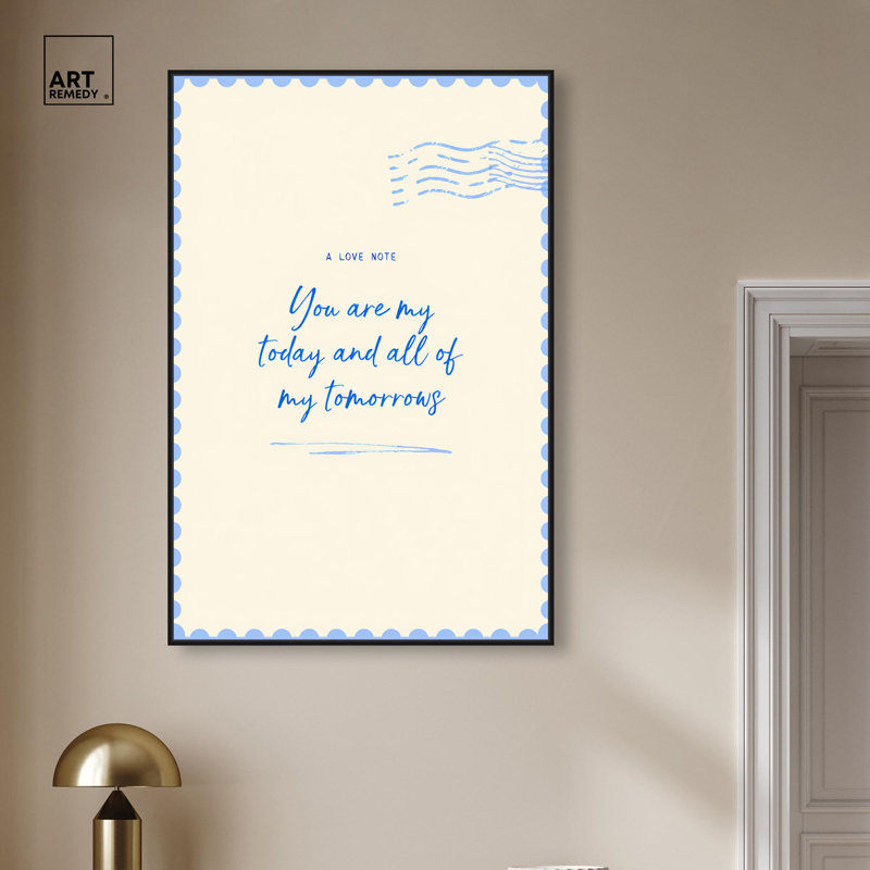 «My Forever», reproduction d'art sur toile par Art Remedy, Structure noire, H 16 po x l 11 po