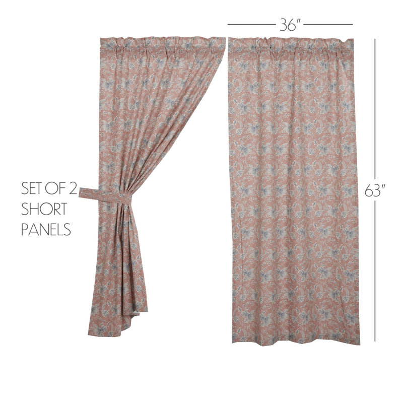 Paire de rideaux obscurcissant 100% coton Louann, l 36 po x L 63 po