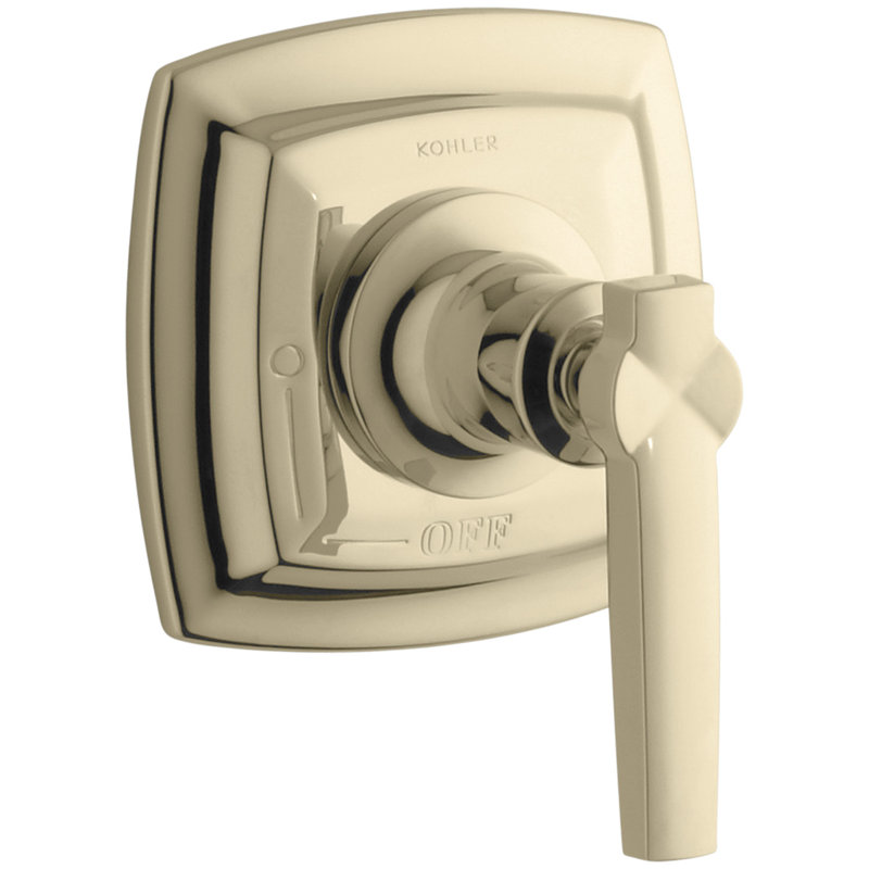 Margaux Valve Trim with Lever Handle for Volume Control Valve, Requires Valve, Or éclatant de style français