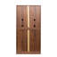 Armoire de cuisine 62,99 po, buffet autoportant en noyer avec portes et tablettes, armoire de rangement pour cuisine, salon et salle à manger