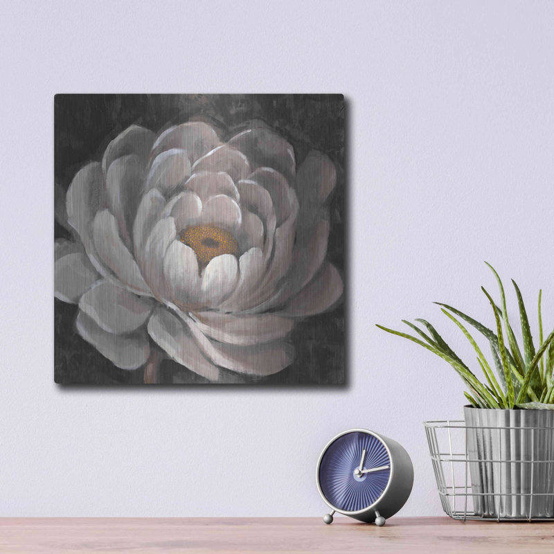 «Nuetral Fleur II» par Tim O'Toole, art mural en métal, H 12 po x l 12 po 