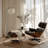 Top Grain Leather Swivel Lounge Chair And Ottoman With Armrest-1210956669-1218618127