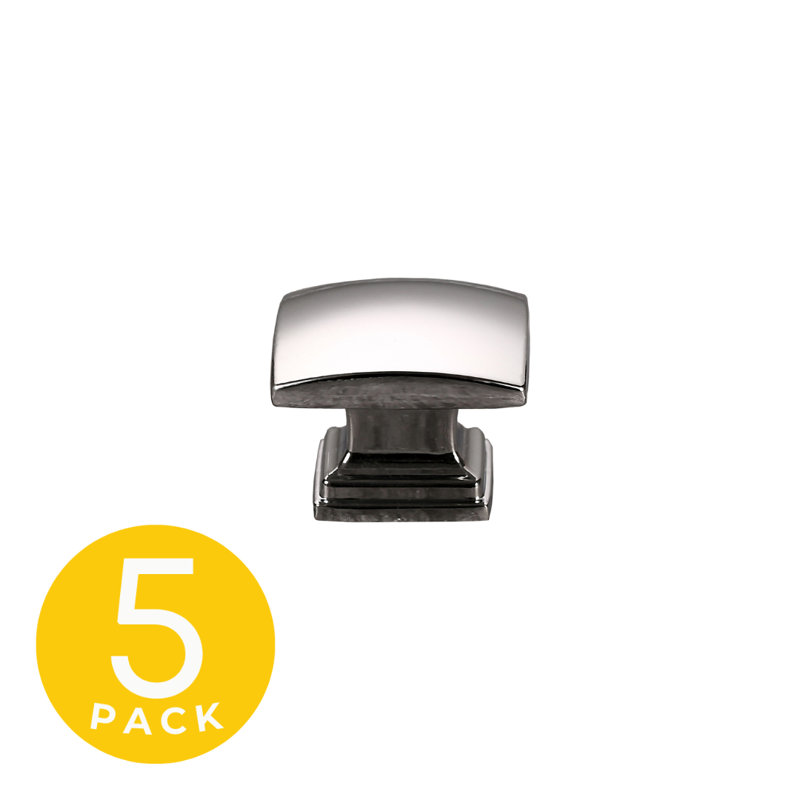 Helix Square Knob Multipack, Chrome Plated