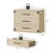 3-Drawer Industrial Wood Nightstand with Metal Handles-1696036354