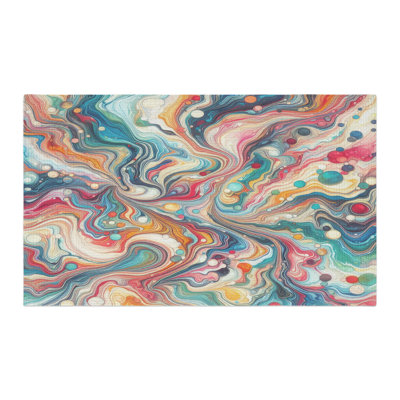 Tapis tressé Marble Flow