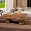 Cette table basse rectangulaire moderne présente une couleur élégante, ce qui en fait un ajout idéal à tout salon ou appartement, et mesure 43,3 po x 21,6 po x 17,2 po