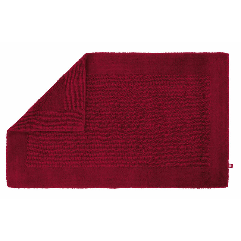 Bath Rug, 45cm W x 60cm L, No, Red