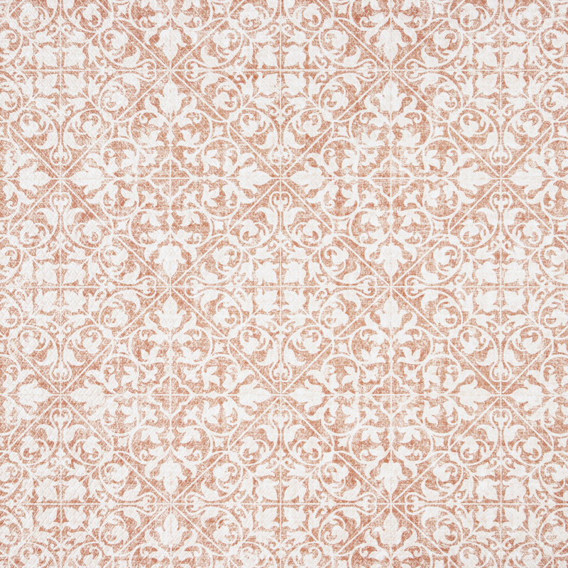 TOWN & COUNTRY BASICS Comfort Plus Non-Slip Backing Vintage Medallion Tile Anti Fatigue Comfort Mat, Rectangle 1'6" x 3'3"