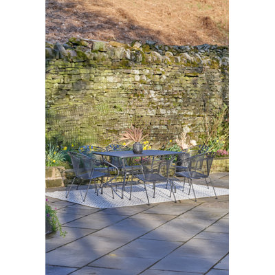 6 - Person Patio Dining Set with Rectangular Table