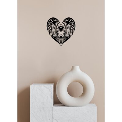 Wall Decals Romantic Kissing Swans HeartBedroom Living Any Room Vinyl Decal Sticker Home Decor Fast Shipping L164 -  Trinx, A0F693299F2C49E59EA971C1326537DA
