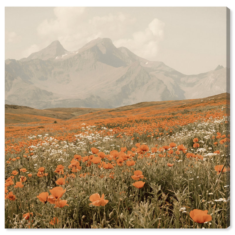 Orange Poppies by Oliver Gal, 12" H x 12" W, Gallery Wrapped