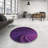 Anneke Abstract Wool Purple Area Rug-457308063