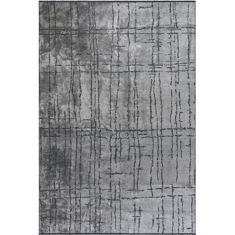 Tapis bleu marine Rapture, Rectangle 7 pi 10 po x 9 pi 10 po