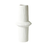 Ascending Ring Vase-Matte White-Mid