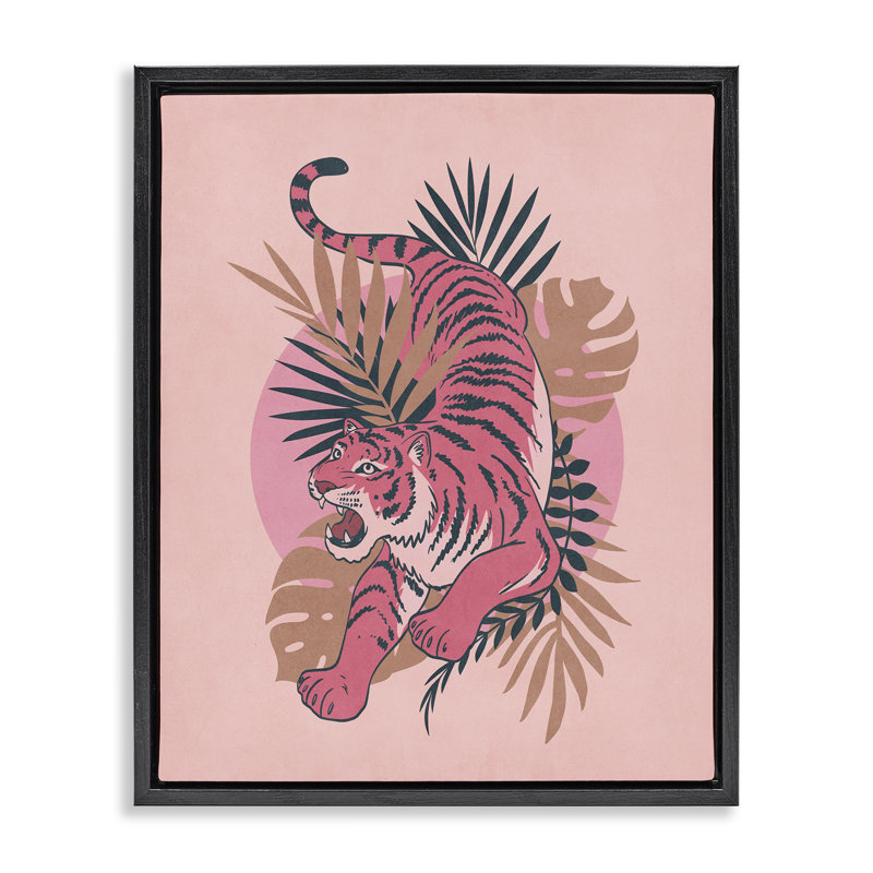 Art mural sur toile Floater par Taly, H 31 po x l 25 po, Cadre flottant noir de jais