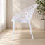 Chaises de salle à manger en plastique avec pattes en métal, design moderne et transparent
