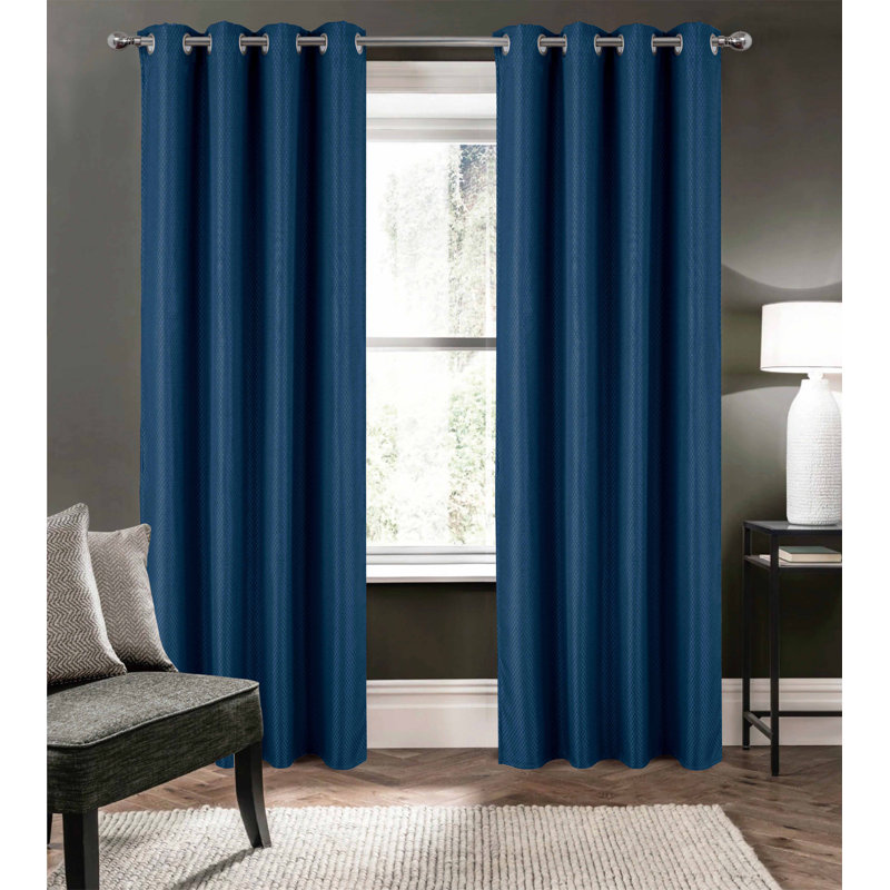 Rideau filtrant Ian, L 54 po x L 90 po, Bleu