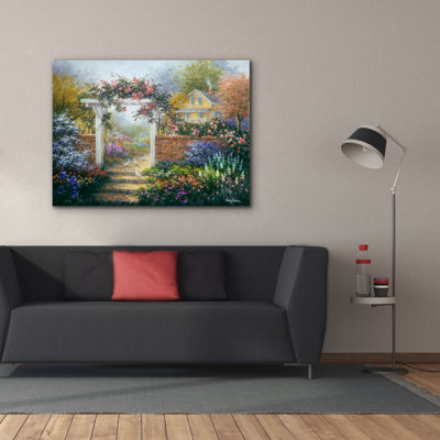  'Rose Arbor' by Nicky Boehme Canvas Wall Art, 54" x 40"