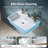 Dv-1Ws0476 Bright White Ceramic Rectangle Vessel Sink, Wall Mount Bathroom Sink With Stain & Scratch Resistant Surface