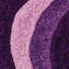 Tapis à poil long violet / mauve à motif abstrait Fitts-932166232