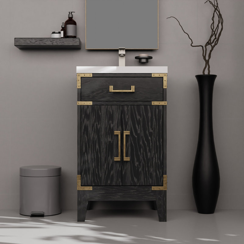 Black Oak Single Bath Vanity 20 In. W X 18 In. D