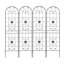 Treillis polyvalent antirouille pour les plantes d'extérieur, rehaussant la beauté du jardin-801664084-801664085