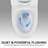 1.1/1.6 Ceramic Toilet, Elongated, White, Comfortable, Soft Close Seat, & , T036wt Ceramic, Comfort Height,